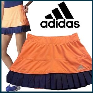 Adidas Climacool Peach/Navy All Premium S15762 Pleated Skort (S)